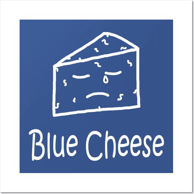 Blue Cheese White Pocket Wall Art by PelicanAndWolf